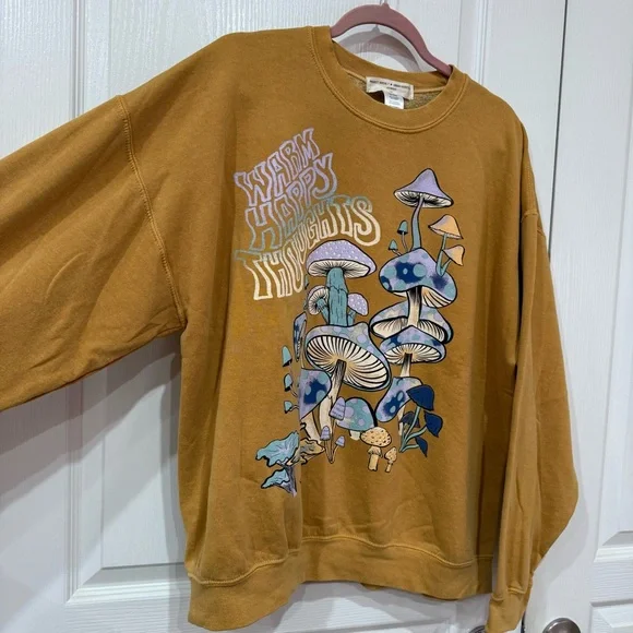 Urban Outfitters Project Social T Mushroom Graphic Sweatshirt - Picture 3 of 9